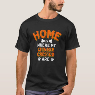 Camiseta Lar É Onde Meus Deitados Chineses Estão Puff De Pa