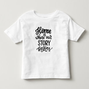 Camiseta Lar é Onde Nossa História Começa