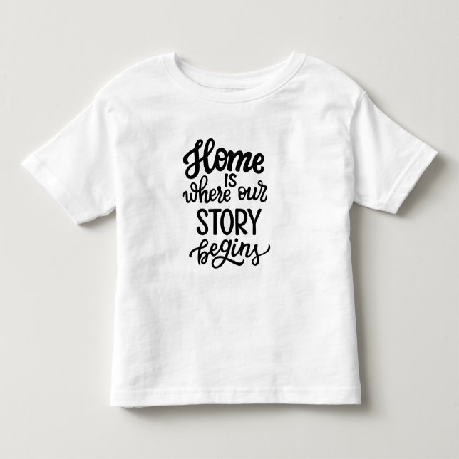 Camiseta Lar é Onde Nossa História Começa (Frente)