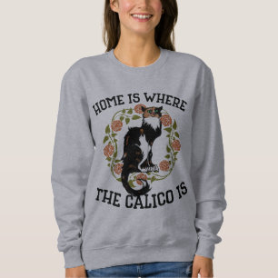 Camiseta Lar é onde o Calico é humor "Calico Cat"