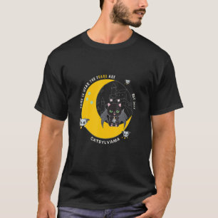 Camiseta Lar É Onde Os Ouvidos São Gato Negro Bonito