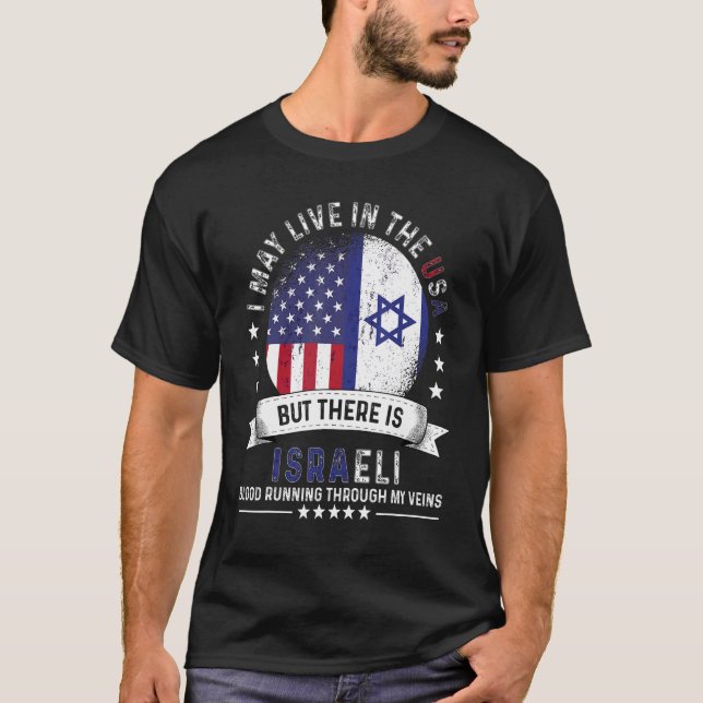 Camiseta Lar Israelita Americano no Patriot Americano Israe (Frente)