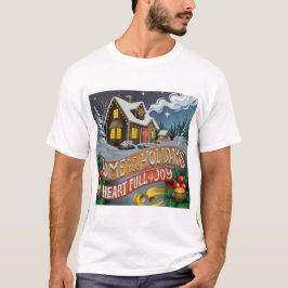 Camiseta "Lar para os Feriados: pura alegria"