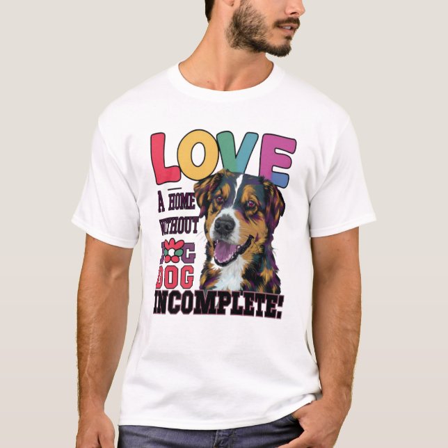 Camiseta Lar Sem Cachorro Incompleto (Frente)