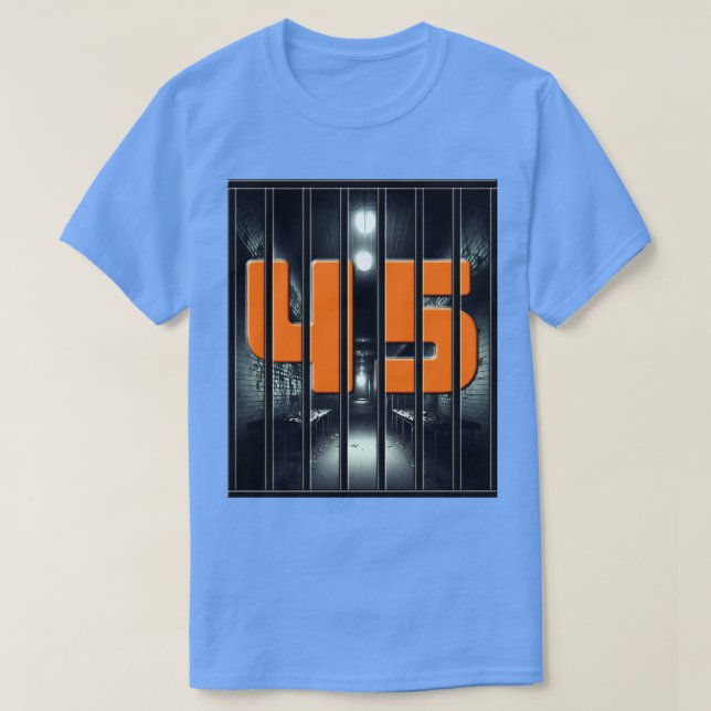 Camiseta Laranja 45 Atrás dos Bares (Frente do Design)