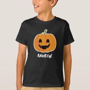 Camiseta Laranja Bonita Nome Personalizado Kids T-