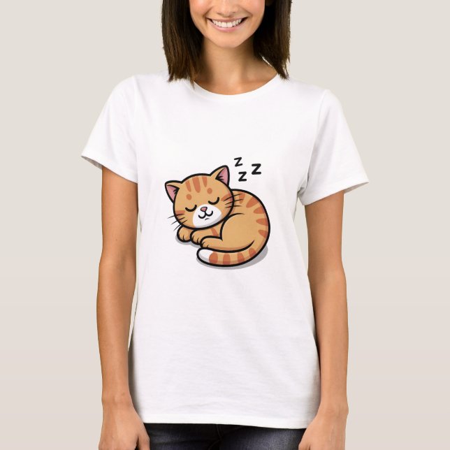 Camiseta laranja-branca-dormente-branca-guiada-gui (Frente)