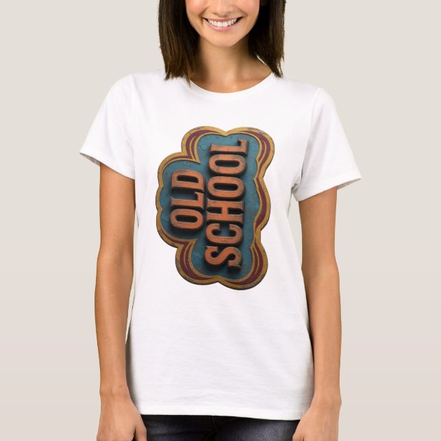 Camiseta Laranja Chic DESIGN Ousado ESTILO ANTIGO (Frente)