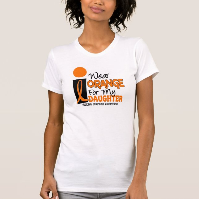 Camiseta Laranja da esclerose múltipla do MS para minha (Frente)