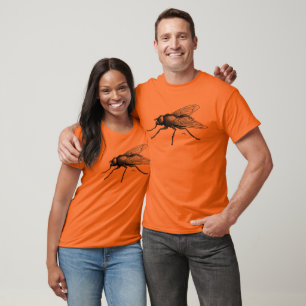 Camiseta laranja das mulheres da Fly Buddy