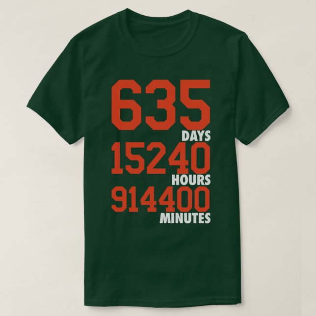 Camiseta Laranja de 635 dias (Frente do Design)