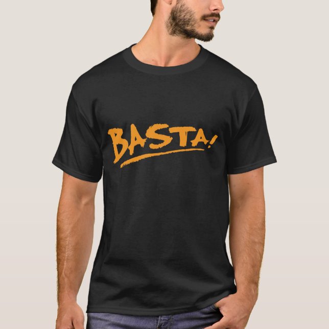 Camiseta Laranja de Basta (Frente)