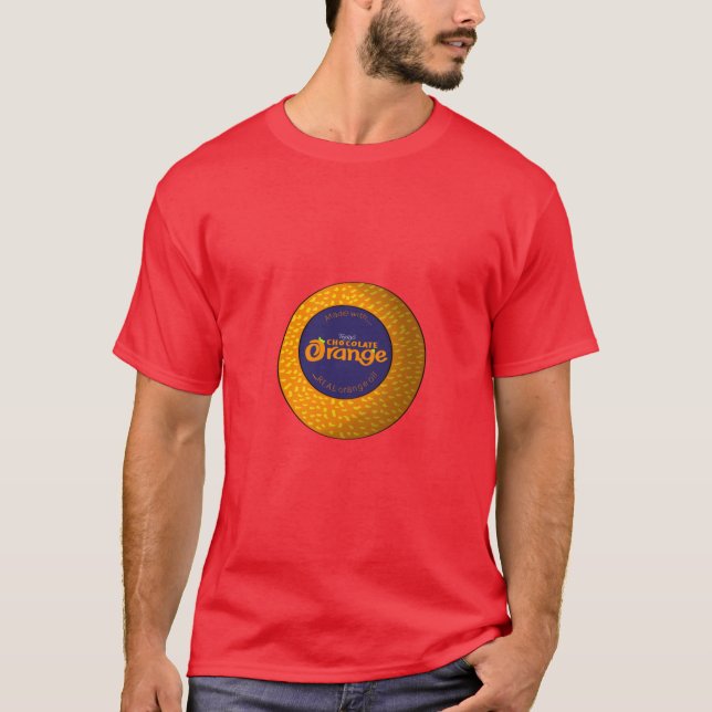 Camiseta laranja de chocolate da terrys (Frente)