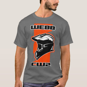 Camiseta Laranja De Corrida De Bicicleta Webb Dirt