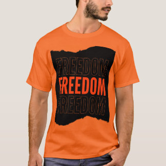 Camiseta laranja de manga curta