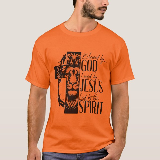 Camiseta laranja de mangas curtas (Frente)