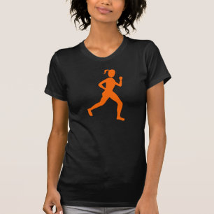 Camiseta Laranja do corredor (fêmea) -