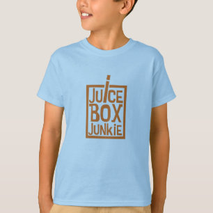Camiseta Laranja do toxicómano da caixa do suco