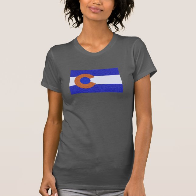 Camiseta Laranja e azul (Frente)