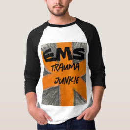 Camiseta Laranja e grafite traumáticos masculinos do EMS