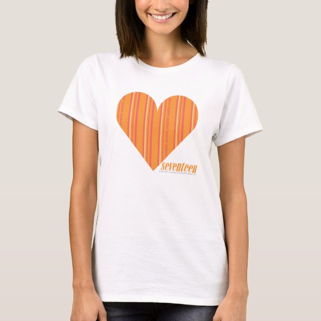 Camiseta Laranja fina 3 das listras (Frente)