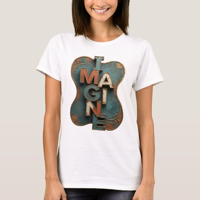Camiseta Laranja Fresca IMAGINE Design Personalizado (Frente)