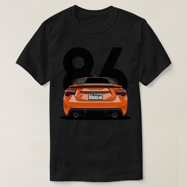 Camiseta Laranja GT86 (Frente do Design)