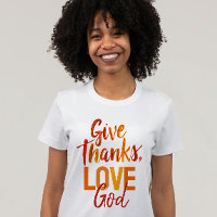 Laranja Inspirador Agradeça a Deus Pintura Script