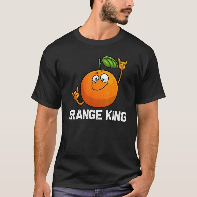 Camiseta Laranja legal Para Homens Frutas Tropicais Citrus  (Frente)