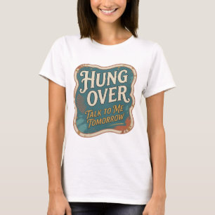 Camiseta Laranja Ousado FIQUEI DE FORA FALE COMIGO AMANHÃ