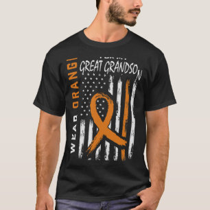 Camiseta Laranja Para Meu Excelente Avô, Cancer De Leucemia