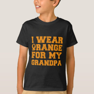 Camiseta Laranja Para O Meu Avô Sensibilização Para A Leuce