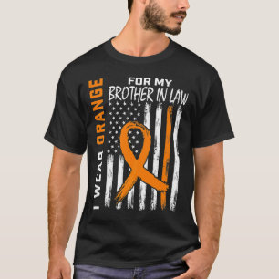 Camiseta Laranja Para O Meu Irmão Em Direito Sensibilização