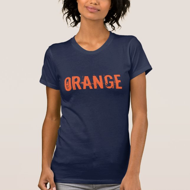 Camiseta LARANJA para protestar China em Tibet (Frente)