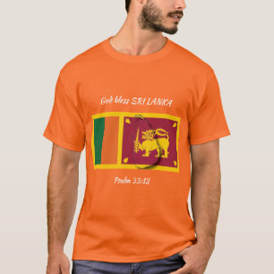 Camiseta LARANJA Personalizada de Escritura Patriótica do 