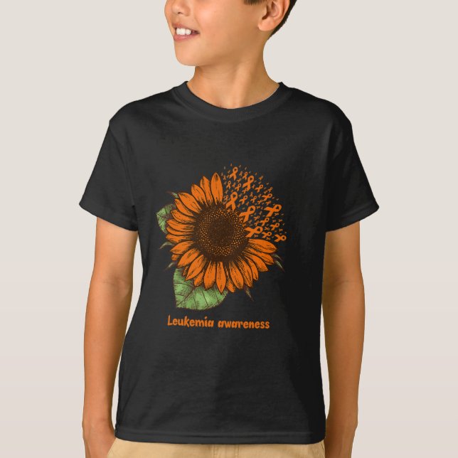 Camiseta Laranja Sensibilização para a Dotação de Girassol  (Frente)