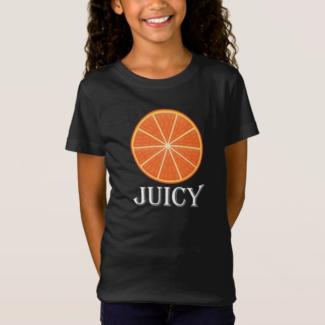 Camiseta Laranja Suculenta - Bella Menina+Canvas Jersey T-S (Frente)