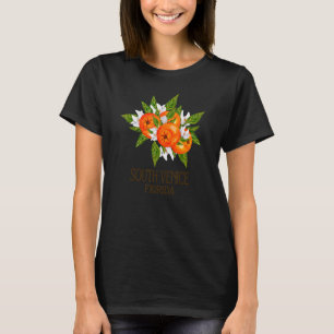 Camiseta Laranja Sul da Flórida Venice Beach FL Vintage