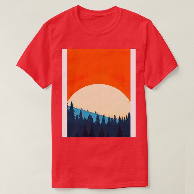 Camiseta Laranja Sundown 2 (Frente do Design)
