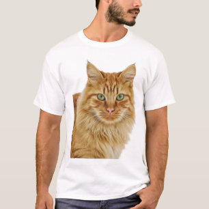 Camiseta Laranja Tabby Retrato