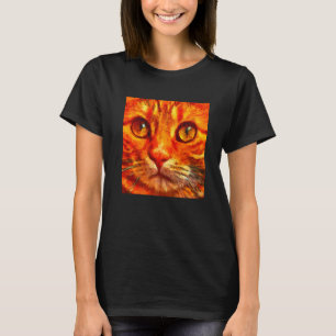 Camiseta Laranja Tigre Gato Fechar