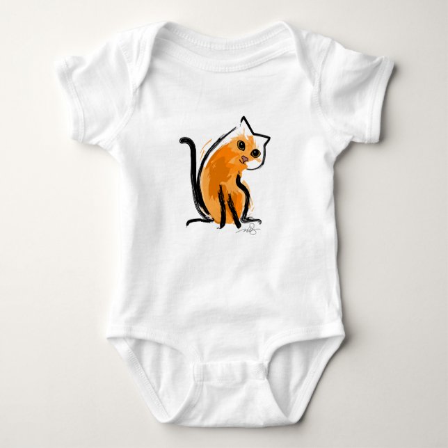 Camiseta Laranja você um gato (Frente)