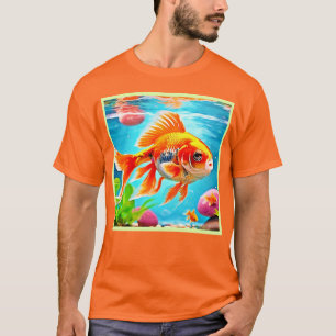 Camiseta Laranja-White Goldfish