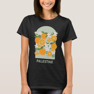 Camiseta Laranjas da Palestina vibrantes design coloridas