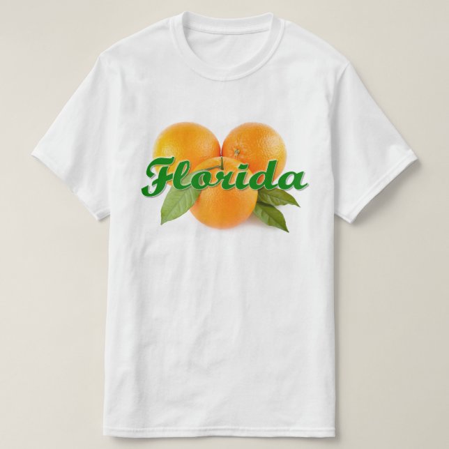 Camiseta Laranjas masculinas da Flórida (Frente do Design)