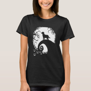 Camiseta Larbrador Retriver Halloween Sob a Luz do Luar S