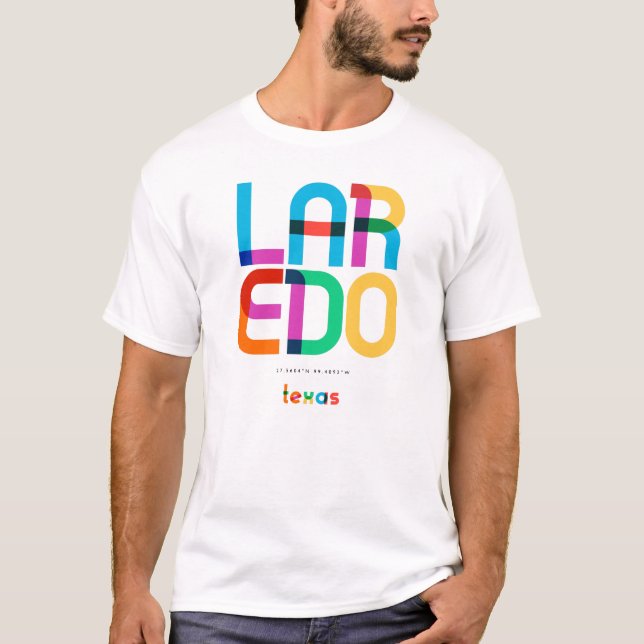 Camiseta Laredo Texas Meio do Século, Arte Pop, (Frente)