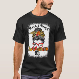Camiseta Larga E Orgulhosa Basquete Titi Messy Bun Bleached