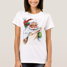 Camiseta Larga Feminina de Santa Face Watercolor