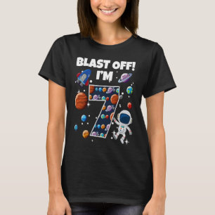 Camiseta Larga-me, sou 7 Celebração de Festas de aniversári